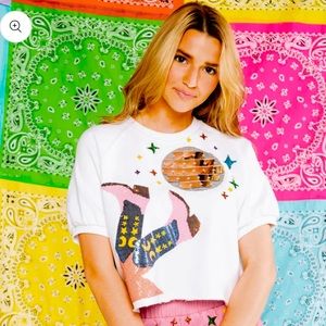 QOS NWT Disco Top! Size Small
